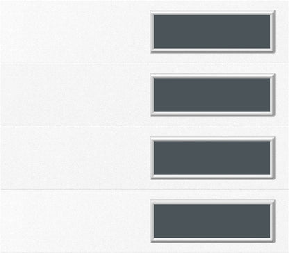 8x7 -  Tinted- Stockton With glass - White