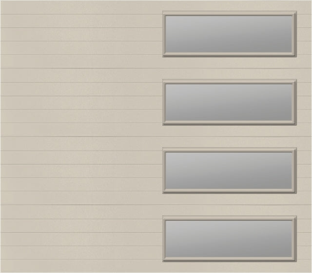 8x7 - Clear -  Stockton With glass Long Long - Almond