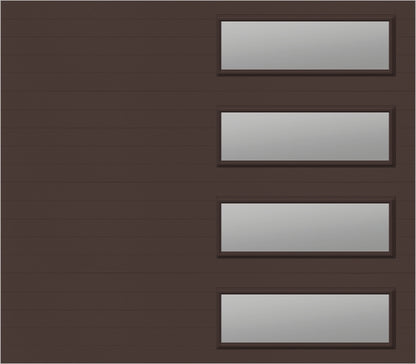 8x7 - Clear -  Stockton With glass Long - Brown