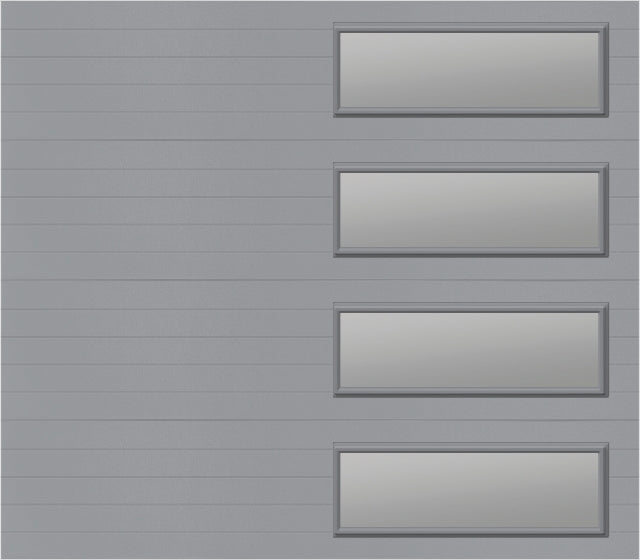 8x7 - Clear -  Stockton With glass Long - Gray