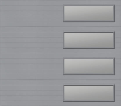 8x7 - Clear -  Stockton With glass Long - Gray