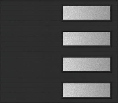 8x7 -  Obscure- Stockton With glass Long - Black