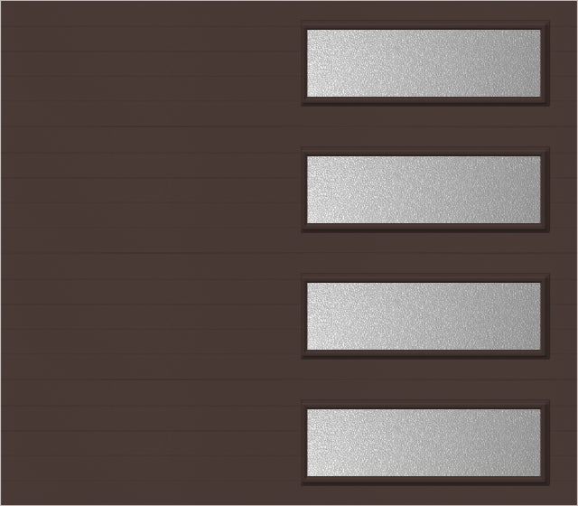 8x7 -  Obscure- Stockton With glass Long - Brown