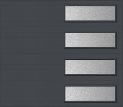 8x7 -  Obscure- Stockton With glass Long - Graphite  