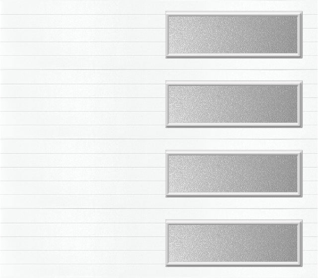 8x7 -  Obscure- Stockton With glass Long - White