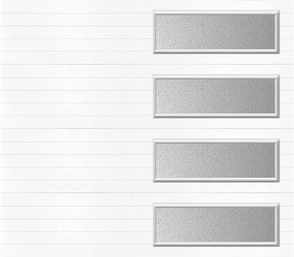 8x7 -  Obscure- Stockton With glass Long - White