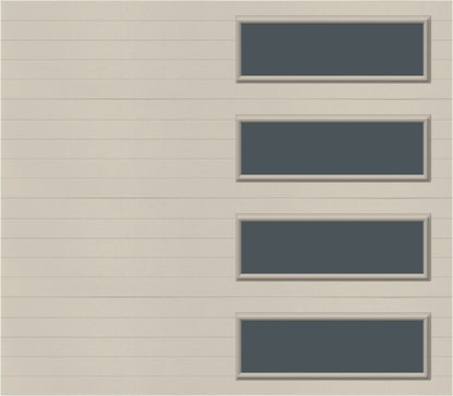 8x7 -  Tinted - Long Stockton With glass - Almond