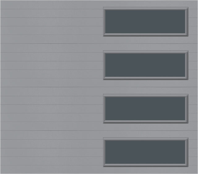 8x7 -  Tinted - Long Stockton With glass - Gray