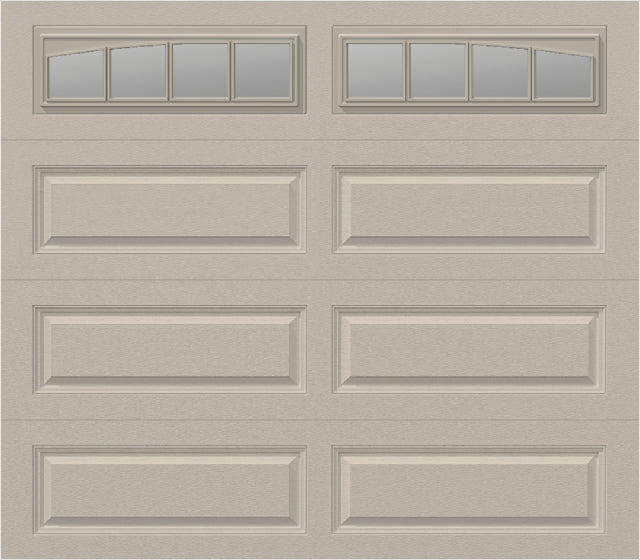 8x7 - Long with glass Arched Stockbridge Long - Clear  With glass Long - Almond