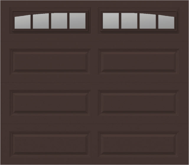 8x7 -  Long with glass Arched Stockbridge Long - Clear  With glass Long - Brown