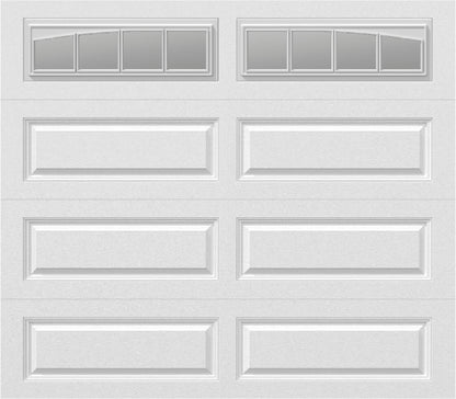 8x7 -  Long with glass Arched Stockbridge Long - Clear  With glass Long - White