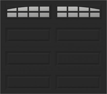 8x7 -  Cascade - Clear  With glass Long - Black