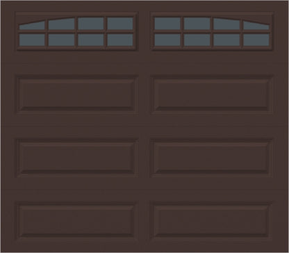 8x7 -  Arched Stockbridge Long - Tinted With glass Long - Brown