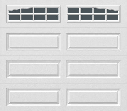 8x7 -  Arched Stockbridge Long - Tinted With glass Long - White