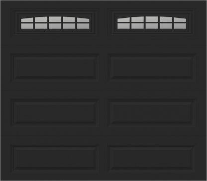 8x7 -  Cascade - Clear  With glass Long - Black