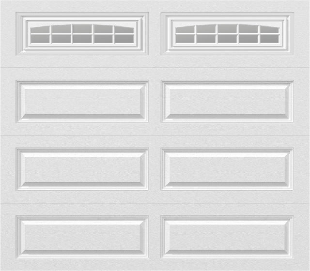 8x7 -  Cascade - Clear  With glass Long - White