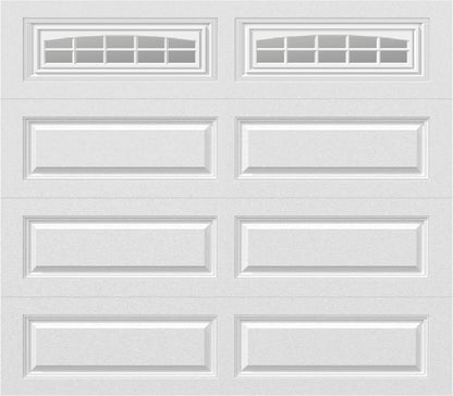 8x7 -  Cascade - Clear  With glass Long - White