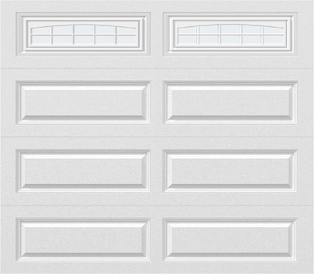 8x7 -  Cascade - Frosted  With glass Long - White