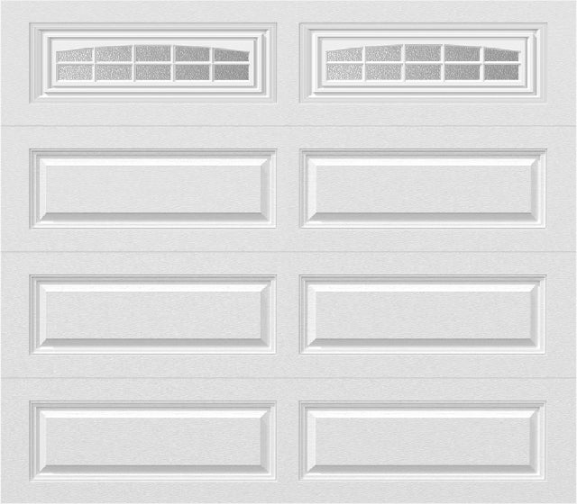 8x7 -  Cascade - Obscure  With glass Long - White