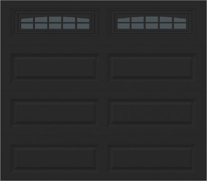 8x7 -  Cascade - Tinted  With glass Long - Black.