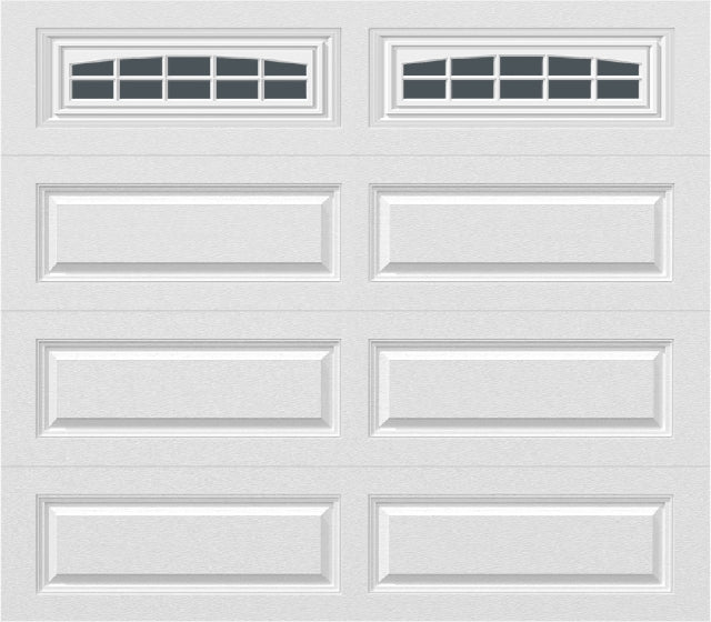 8x7 -  Cascade - Tinted  With glass Long - White