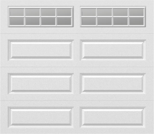 8x7 - Clear -  Stockton With glass Long - White