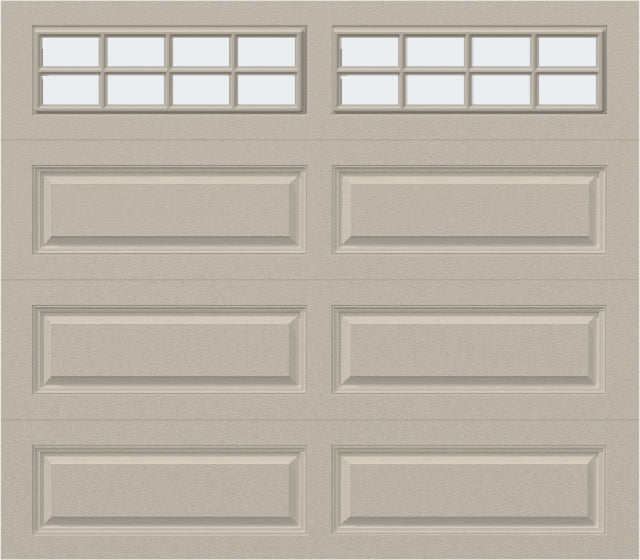 8x7 - Frosted - Long - Stockton With glass Long - Almond.