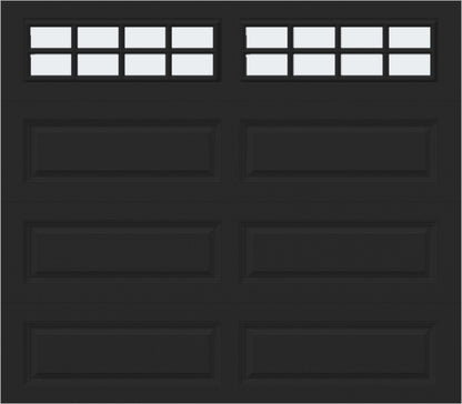 8x7 - Frosted -  Long - Stockton With glass Long - Black