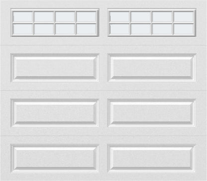 8x7 - Frosted -  Long -Stockton With glass Long - White