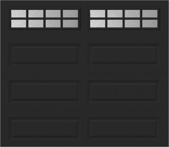 8x7 -  Obscure- Stockton With glass Long - Black