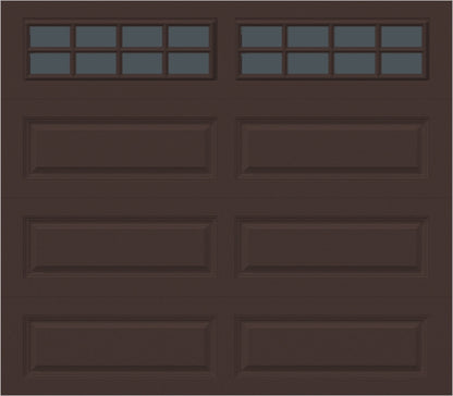 8x7 -  Tinted- Long Stockton With glass - Brown