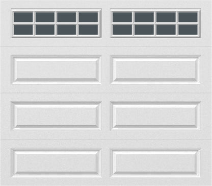 8x7 -  Tinted- Long Stockton With glass - White