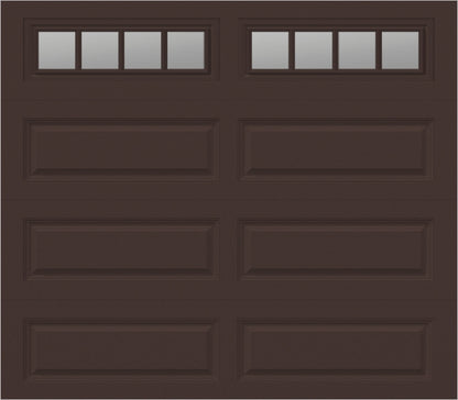 8x7 -  Straight Stockbridge Long - Clear  With glass Long - Brown