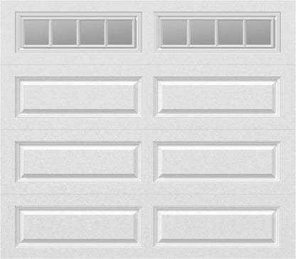 8x7 -  Arched Stockton Long - Clear  With glass Long - White