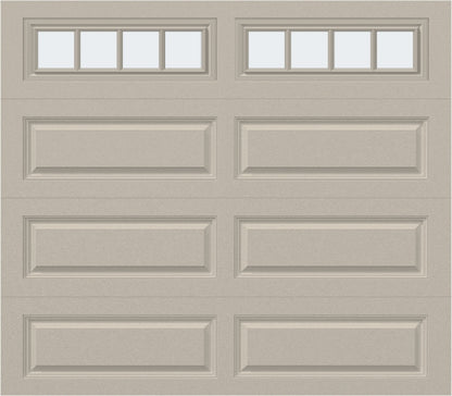 8x7 - Arched Stockton Long - Frosted With glass Long - Almond