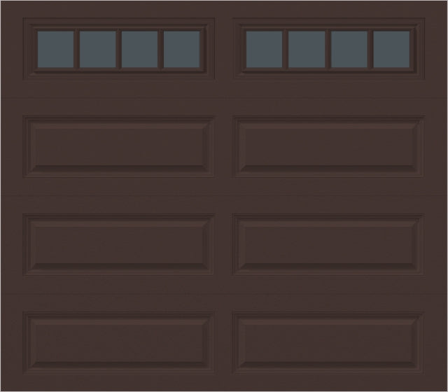 8x7 -  Arched Stockton Long - Tinted With glass Long - Brown