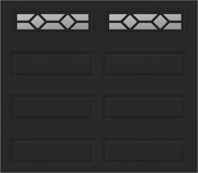 8x7 -  Waterton Long 1 - Clear -   With glass Long - Black