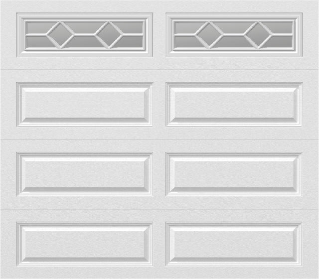 8x7 -  Waterton Long 1 - Clear - With glass Long - White