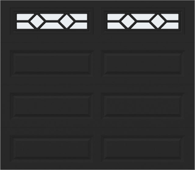 8x7 -  Waterton Long 1 - Frosted -   With glass Long - Black