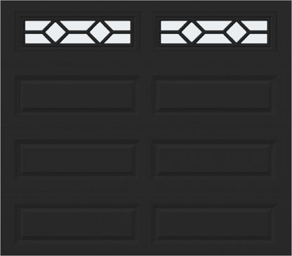 8x7 -  Waterton Long 1 - Frosted -   With glass Long - Black