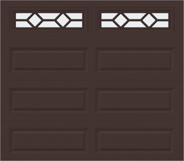8x7 -  Waterton Long 1 - Frosted -  With glass Long - Brown