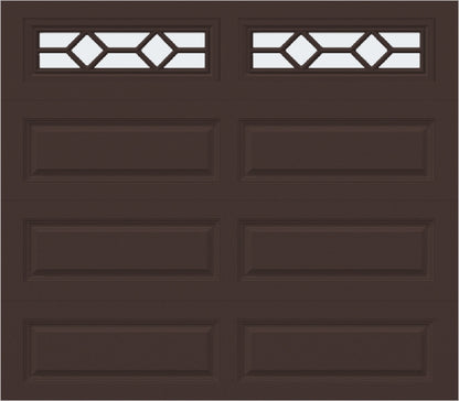 8x7 -  Waterton Long 1 - Frosted -  With glass Long - Brown