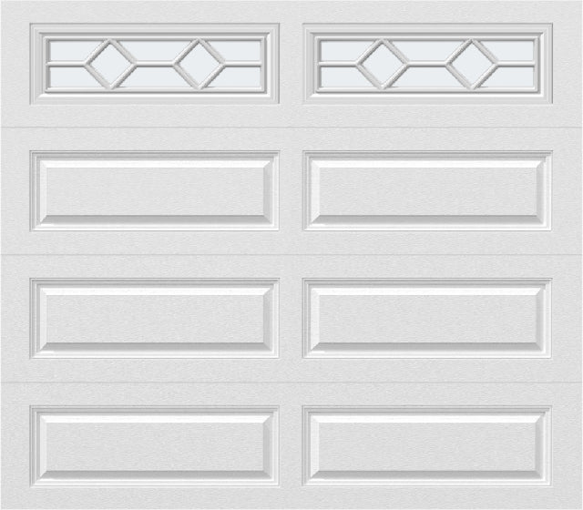 8x7 -  Waterton Long 1 - Frosted - With glass Long - White