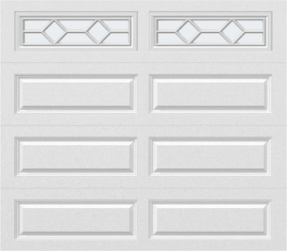 8x7 -  Waterton Long 1 - Frosted - With glass Long - White