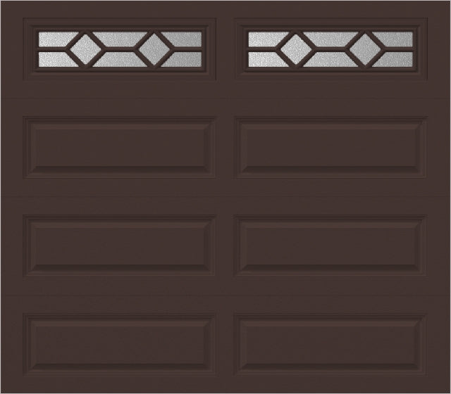 8x7 -  Waterton Long 1 - Obscure -  With glass Long - Brown