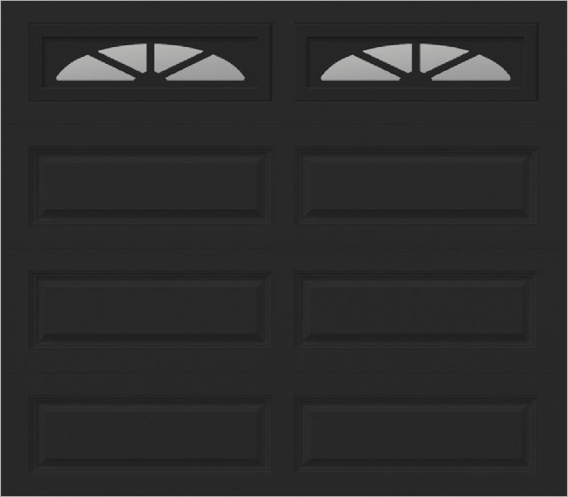 8x7 -  Waterton Long 2  - Clear -   With glass Long - Black