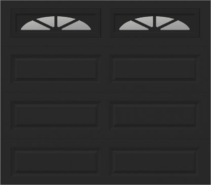 8x7 -  Waterton Long 2  - Clear -   With glass Long - Black