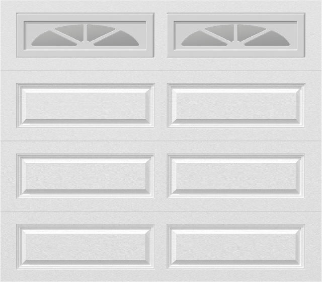 8x7 -  Waterton Long 2  - Clear  - With glass Long - White