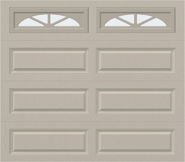 8x7 -  Waterton Long 2 - Frosted -  With glass Long - Almond