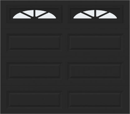 8x7 -  Waterton Long 2 - Frosted -   With glass Long - Black